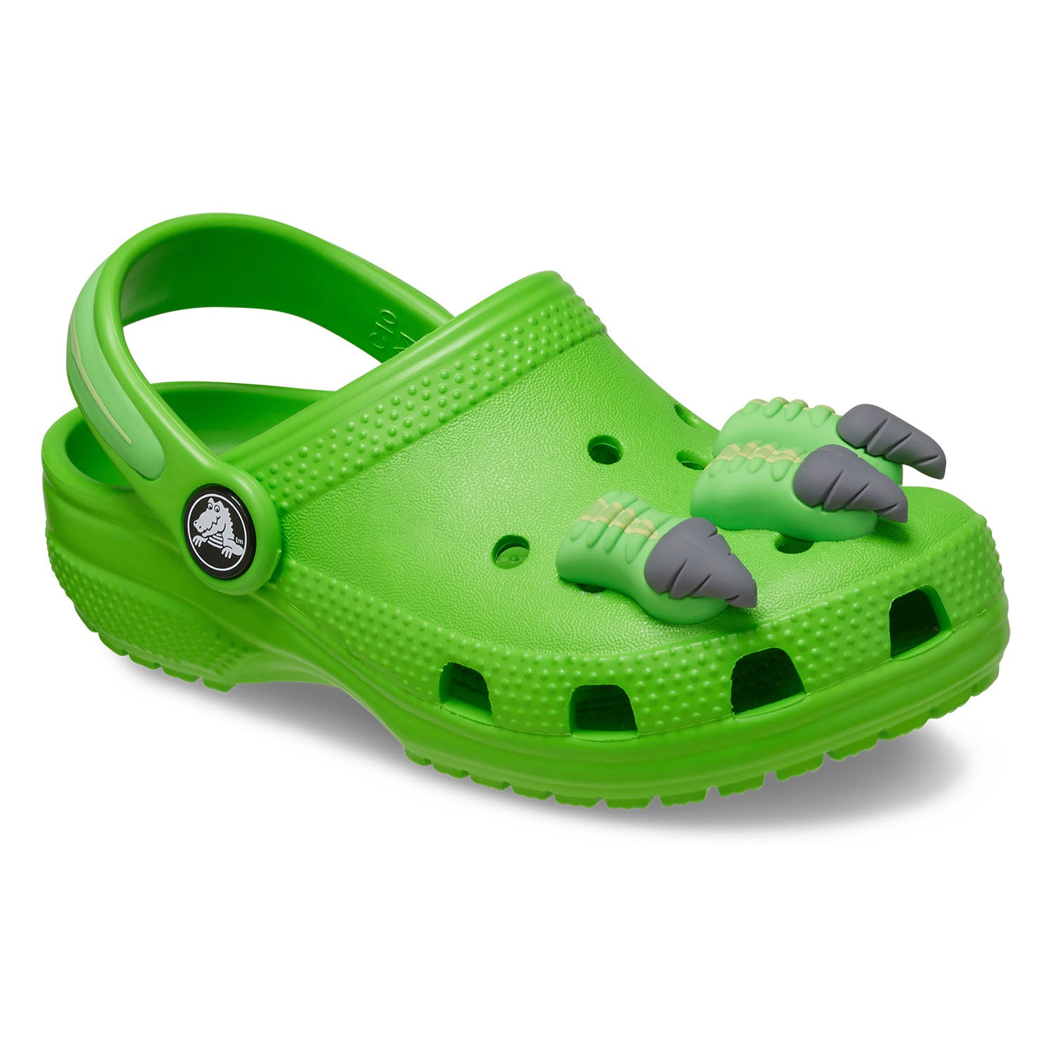 Neon green crocs online with fur