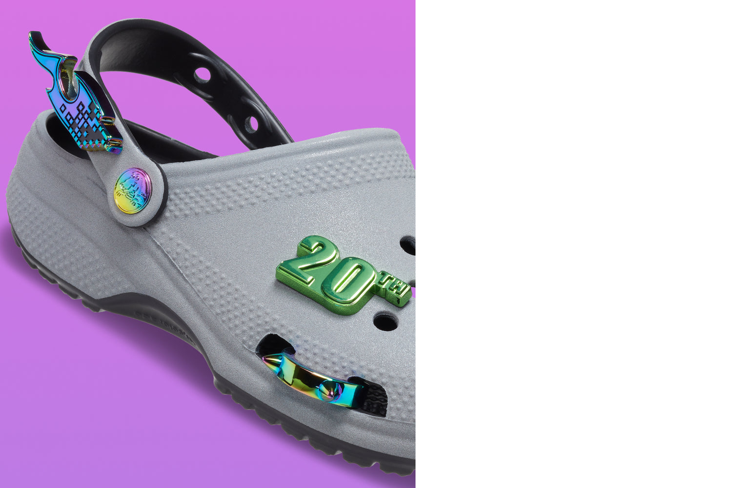 Official Crocs Jibbitz Charms - 10 Multicolored Disco Pom Poms